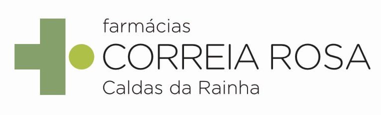 Logotipo das Farmácias Correia Rosa nas Caldas da Rainha