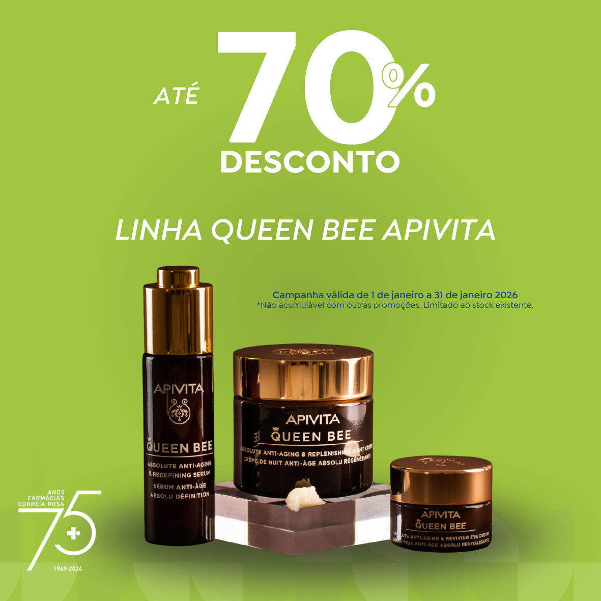 linha queen bee apivita farmacias correia rosa