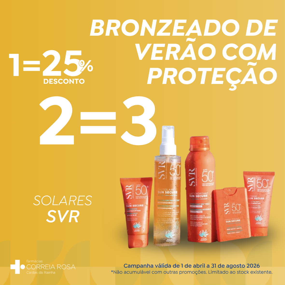 Protetor solar SVR Farmácias Correia Rosa Caldas da Rainha