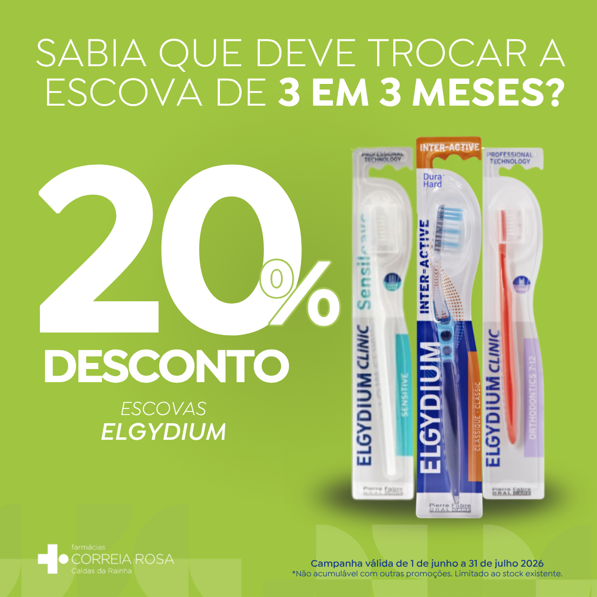 Como escolher a melhor escova? Campanha Elgydium nas Farmácias Correia Rosa Caldas da Rainha